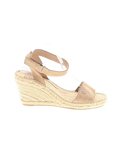 Pre-owned Tory Burch Wedges In Brown