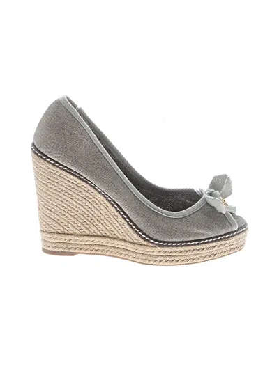 Pre-owned Tory Burch Wedges In Gray