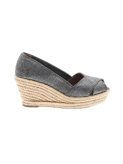 Pre-owned Tory Burch Wedges In Gray
