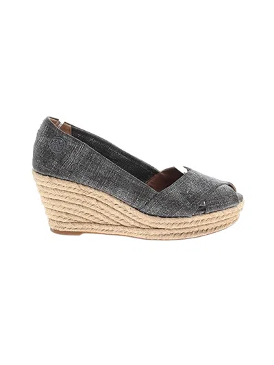 Pre-owned Tory Burch Wedges In Gray