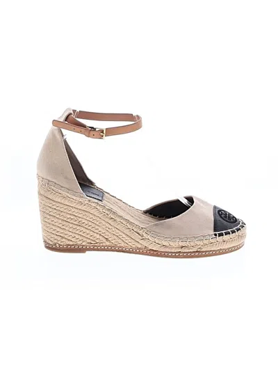 Pre-owned Tory Burch Wedges In Tan