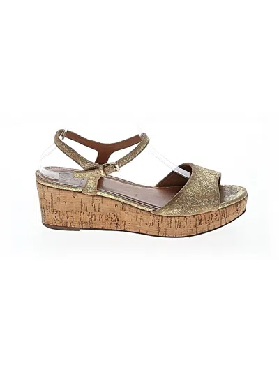 Pre-owned Tory Burch Wedges In Tan