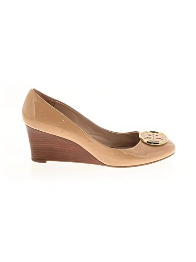 Pre-owned Tory Burch Wedges In Tan