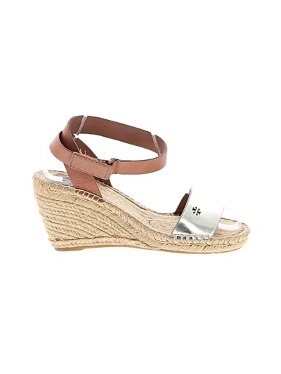 Pre-owned Tory Burch Wedges In Tan
