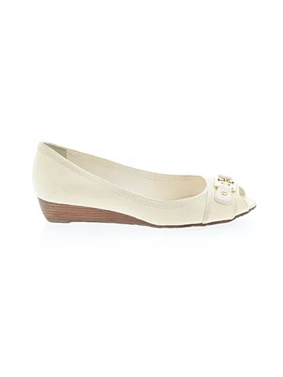 Pre-owned Tory Burch Wedges In White