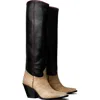 Tory Burch Western Knee High Boot