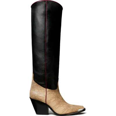 Tory Burch Western Tall Boot In Black