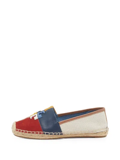 Pre-owned Tory Burch Weston Espadrilles In Neutral