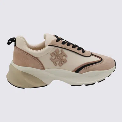 Tory Burch Good Luck Trainers In Pearl/khaki