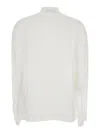 Tory Burch White Blouse With Pussybow Collar In Viscose Woman In White