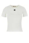 Tory Burch Cotton Crew Neck T-shirt With Short Sleeves