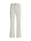 Tory Burch Cropped Flare Jean In Neutral