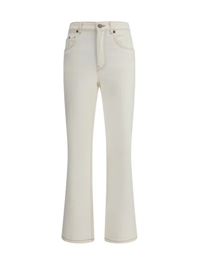 TORY BURCH WHITE DENIM JEANS