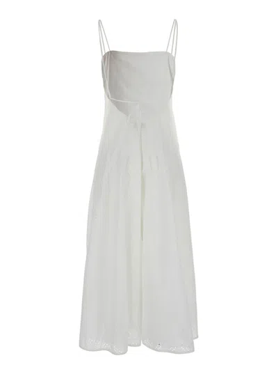 TORY BURCH WHITE EMBROIDERY DRESS