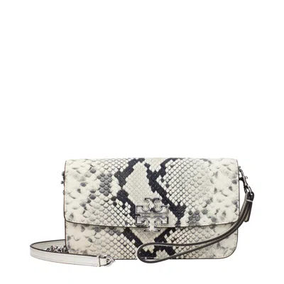 Tory Burch White Leather Clutch Bag