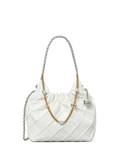 TORY BURCH TORY BURCH WHITE LEATHER SHOULDER BAG