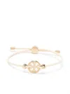 Tory Burch Miller Logo Plaque Slider Bracelet In White
