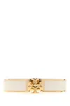 Tory Burch White Metal Bracelet In White