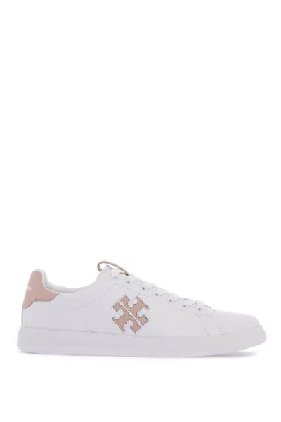Tory Burch White Nappa Leather Howell Court Sneakers