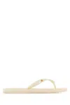 Tory Burch White Kira Flip Flops In White