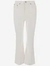 Tory Burch Stretch Denim Jeans In White