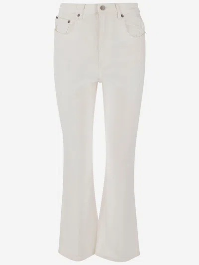 Tory Burch White Stretch Denim Jeans