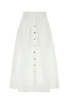 Tory Burch Flared Button-up Midi Skirt