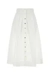Tory Burch Flared Button-up Midi Skirt