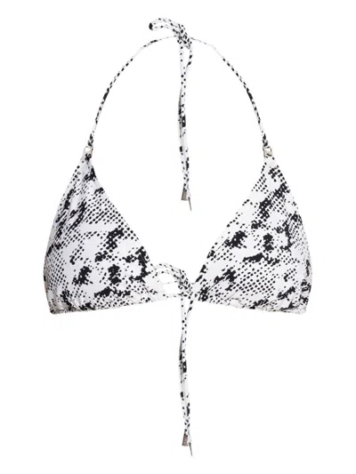 TORY BURCH WHITE TRIANGLE BIKINI TOP