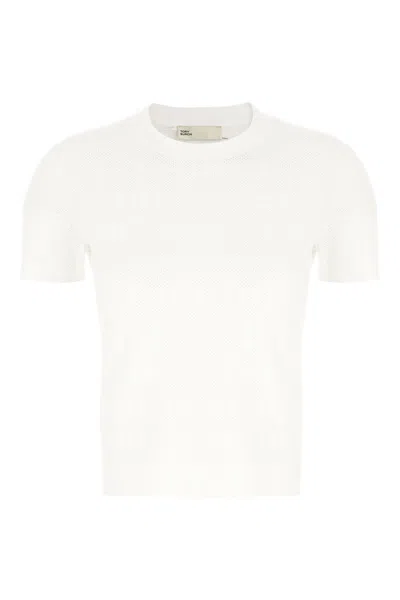 Tory Burch White Viscose Blend Top