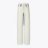 Tory Burch Drawstring Wide-leg Trousers In Marshmallow