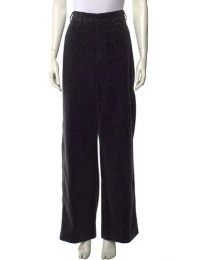 Pre-owned Tory Burch Wide Leg Pants In Black