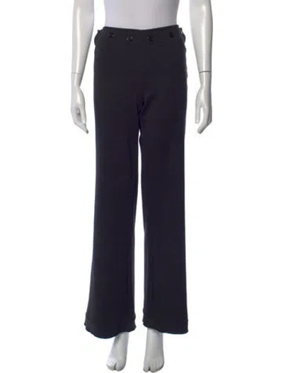 Pre-owned Tory Burch Wide Leg Pants In Black