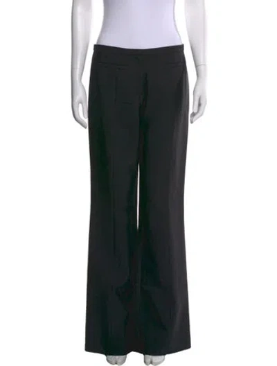 Pre-owned Tory Burch Wide Leg Pants In Black
