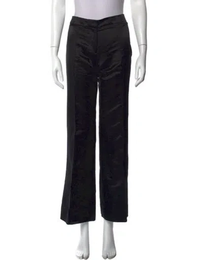 Pre-owned Tory Burch Wide Leg Pants In Black