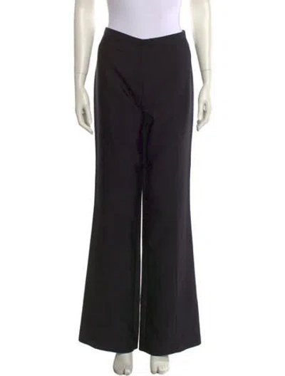 Pre-owned Tory Burch Wide Leg Pants In Black