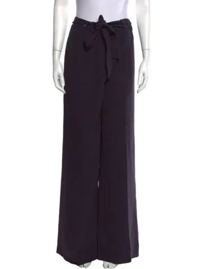 Pre-owned Tory Burch Wide Leg Pants In Black