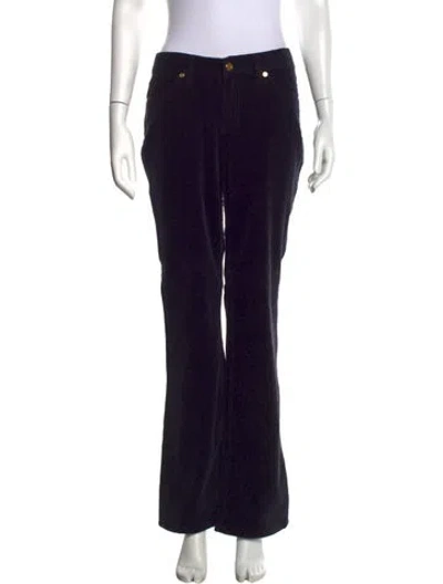Pre-owned Tory Burch Wide Leg Pants In Black