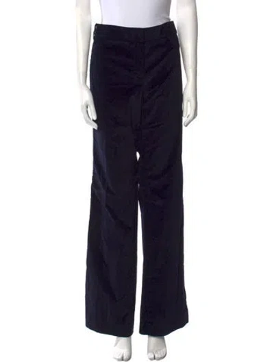 Pre-owned Tory Burch Wide Leg Pants In Blue