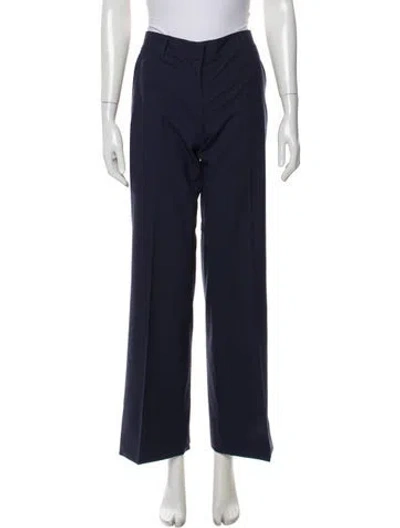 Pre-owned Tory Burch Wide Leg Pants In Blue