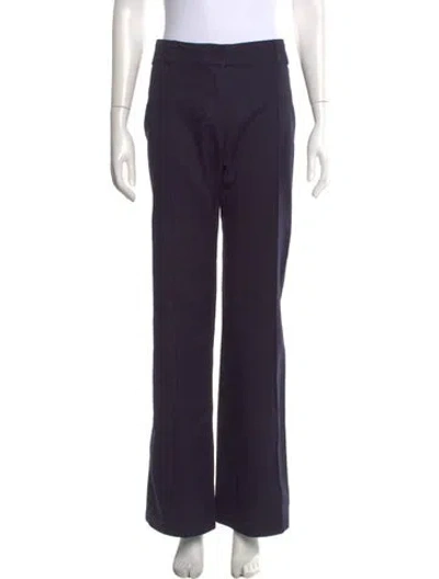 Pre-owned Tory Burch Wide Leg Pants In Blue