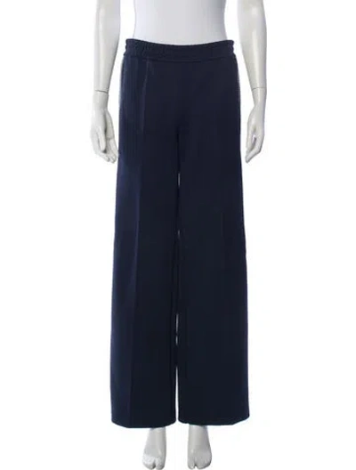 Pre-owned Tory Burch Wide Leg Pants In Blue