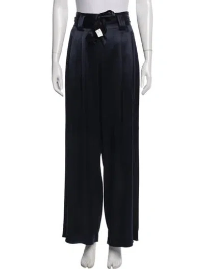 Pre-owned Tory Burch Wide Leg Pants In Blue