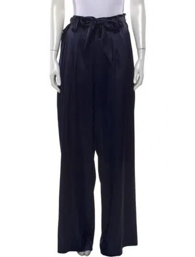 Pre-owned Tory Burch Wide Leg Pants In Blue