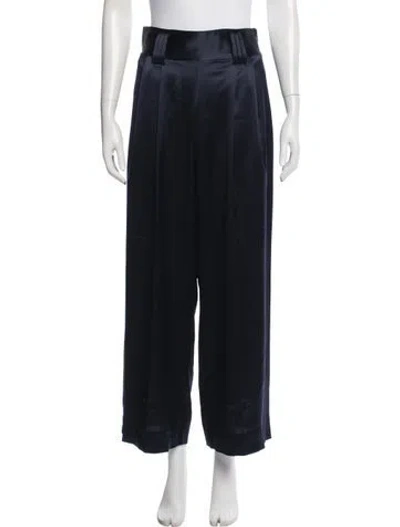 Pre-owned Tory Burch Wide Leg Pants In Blue