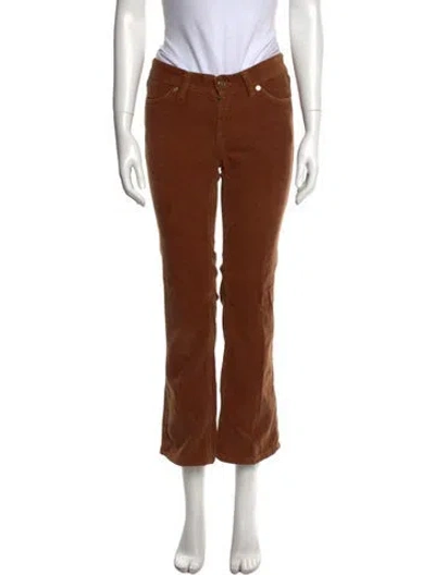 Pre-owned Tory Burch Wide Leg Pants In Brown