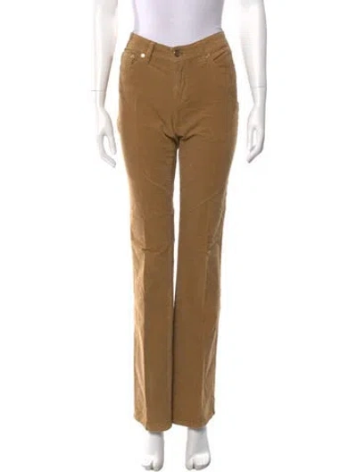 Pre-owned Tory Burch Wide Leg Pants In Brown
