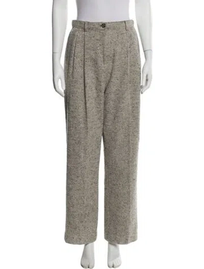 Pre-owned Tory Burch Wide Leg Pants In Gray