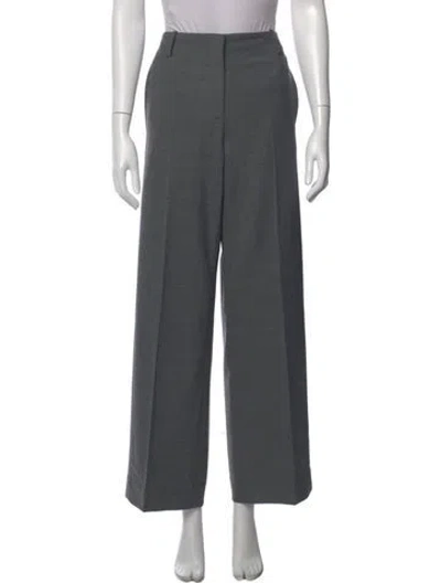 Pre-owned Tory Burch Wide Leg Pants In Gray