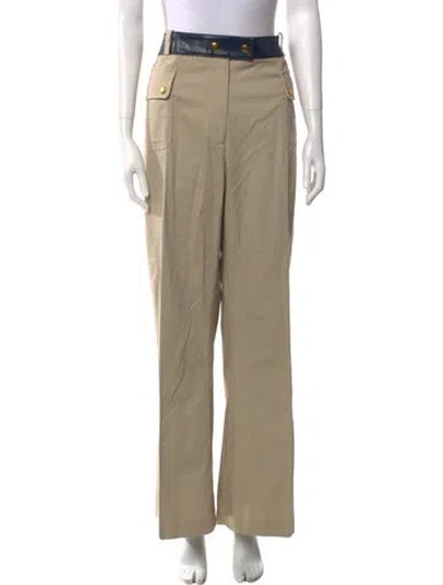 Pre-owned Tory Burch Wide Leg Pants In Neutral